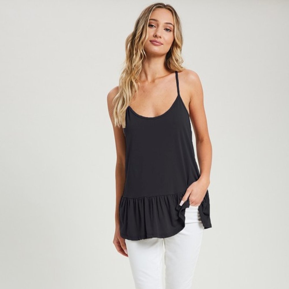 Peplum Cami Tank NWT - Picture 2 of 3